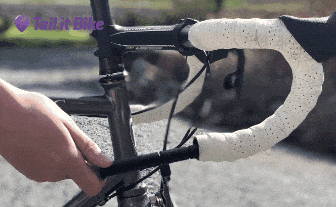 The Tail it bicycle GPS for bike hidden in the handlebar.